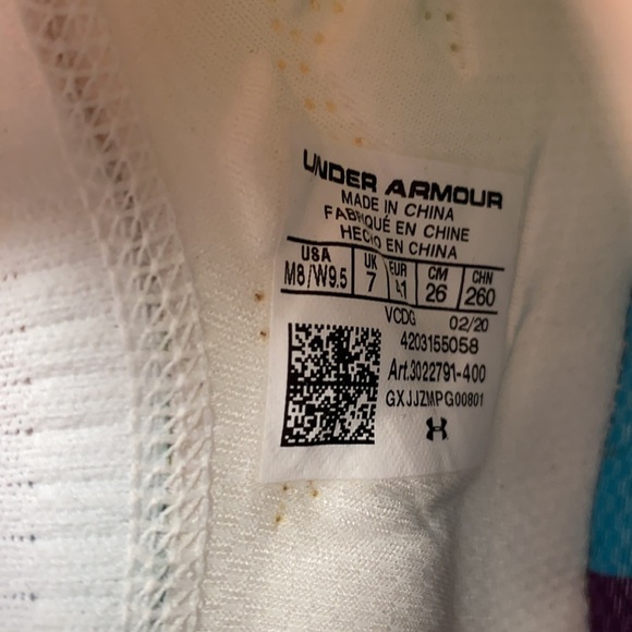 Under Armour tie dye rainbow HOVR Phantom Slip on PRIDE collection sneakers - Picture 7 of 12